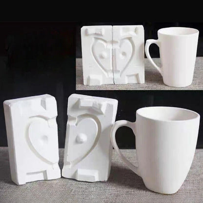 Pottery Tools Ceramic Mold Grouting Plaster DIY Teapot Water Cups Handle Molding