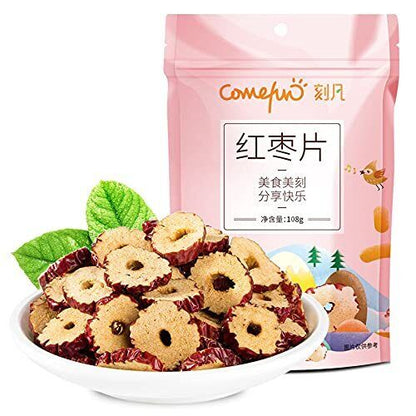 Chinese Red Dates Slices Jujube Slices Seedless Snacks 108g 3.8 OZ.