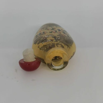 Chinese Old Beijing Glaze Inside Painting Painted Exquisite Pattern Snuff Bottle