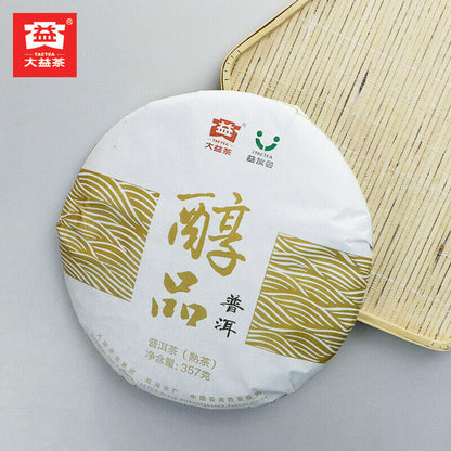 357g Mellow Taste Menghai Dayi Chunpin Yunnan Pu-erh Tea Cake Ripe Puerh