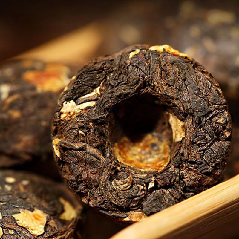 500g/Bag Tangerine Peel/Glutinous Rice Fragrant Cooked Puerh Tea Pu'er Ripe Tea