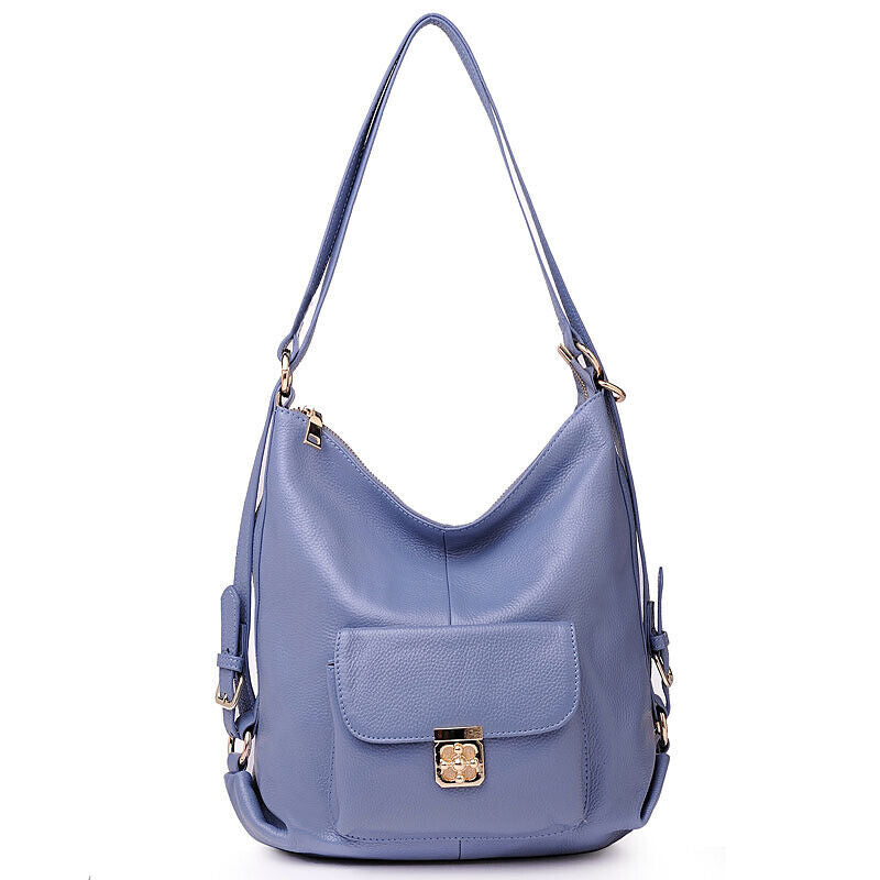 Top TOGO Leather Women's Shoulder Bag Satchel Tote, Soft leather Travel Backpack
