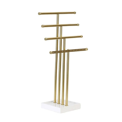 Jewelry Organizer 4 Tiers Metal Multipurpose Storage Holder Bathroom Holder Rack