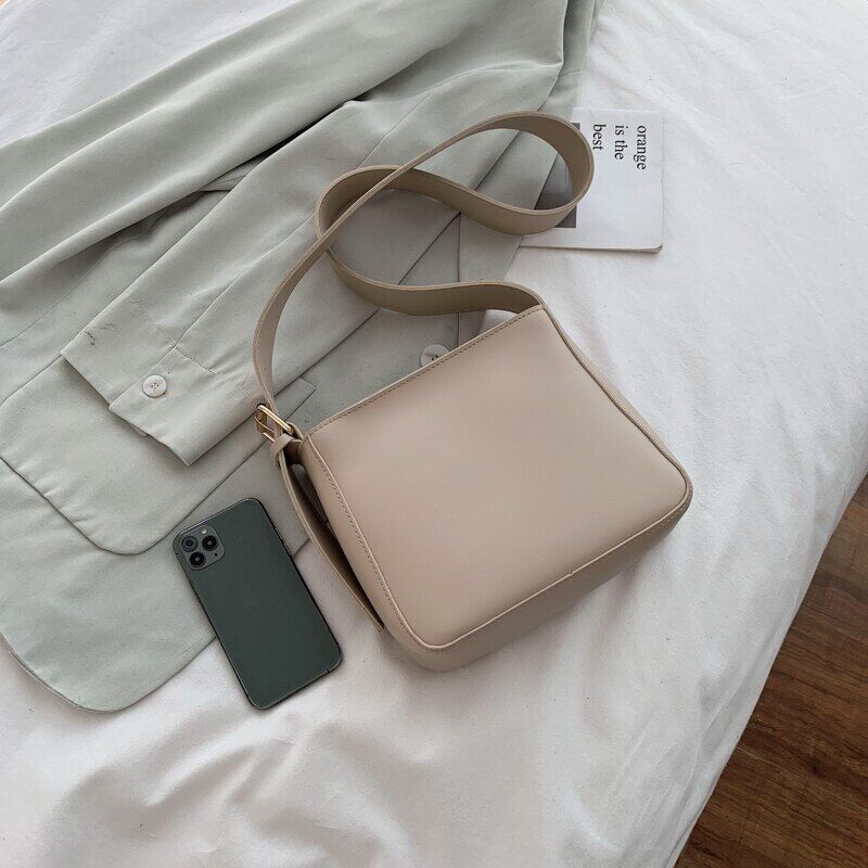 PU Leather Bucket Bags Women Crossbody Shoulder Bags Handbags Women's