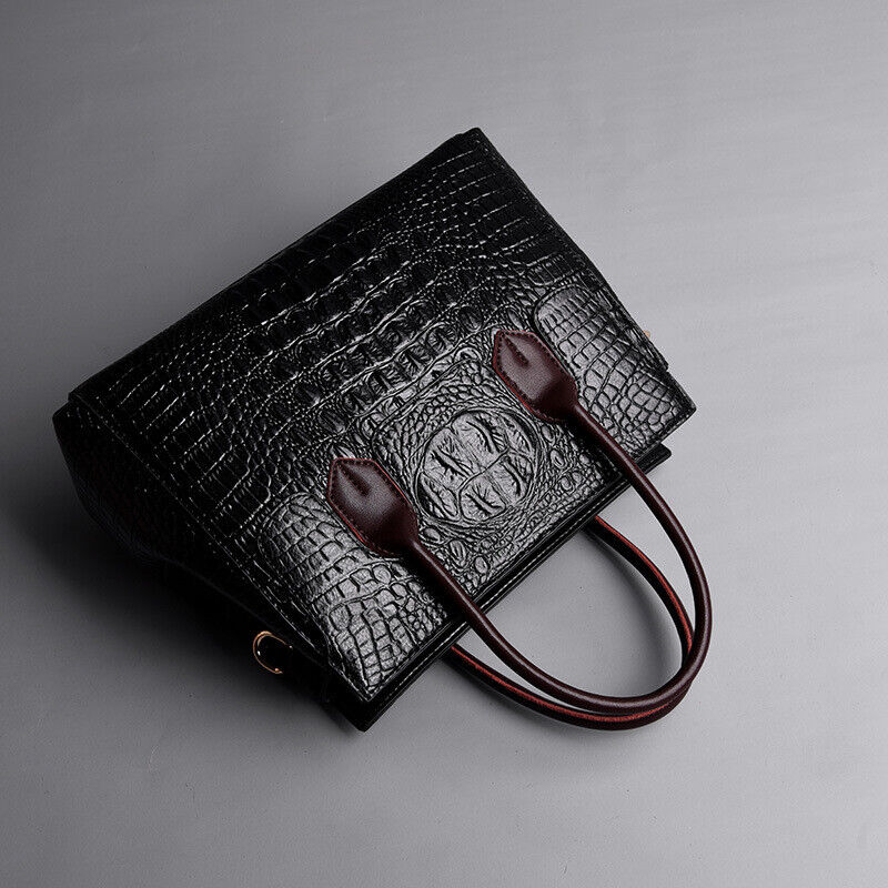 New Women's Leather Crocodile Handbag Sling Satchel Tote Shoulder Bag Party Bag