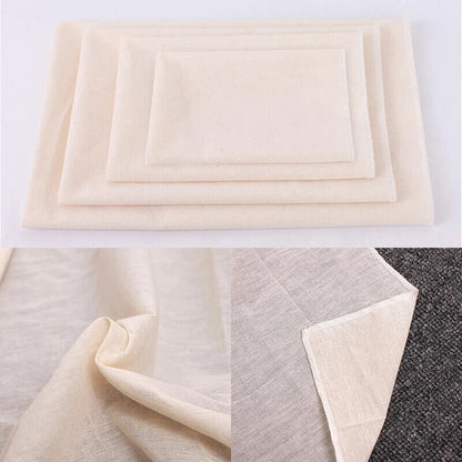 Cheesecloth White Cotton Gauze Fabric Reusable Ultra Fine Muslin Straining Cloth