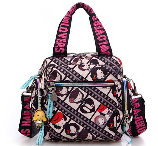 Woman Shoulder Bag Cowboy Bag Baby Handbag Oxford Cloth Messenger Bag