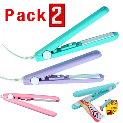 2 X Mini Heat Sealing Machine Portable Impulse Food Packing Plastic Bag Sealer