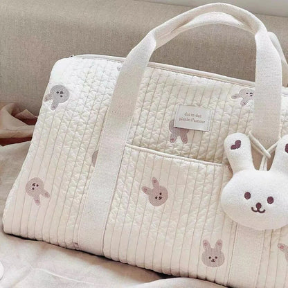 Maternity Bag Baby Diaper Bags Flower Mommy Bag Quilted Travel Shoulder Bag