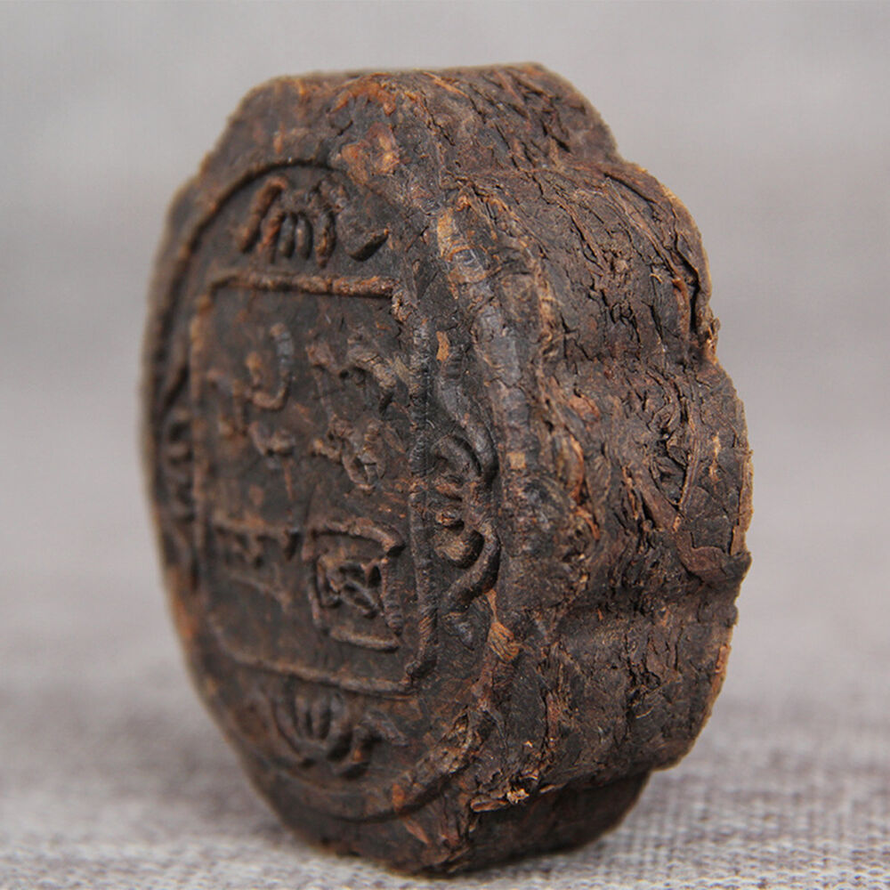 100g Yunnan Puerh Tea Moon Cake Flower Good Moon Round Green Food Pu Er Ripe Tea