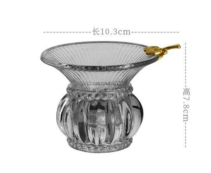 Tea Strainer Cup Thickened Glass Transparent Heat-Resistant Home Filter Infusers