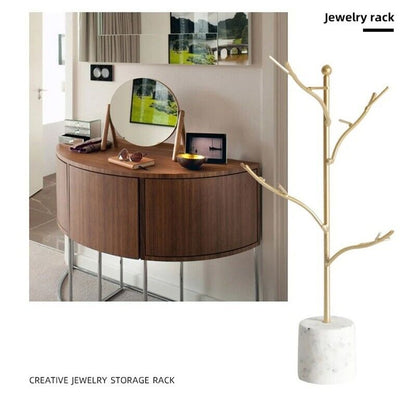 Jewelry Display Storage Rack Earrings Necklace Bracelet Ring Holders 22.5x12x4cm