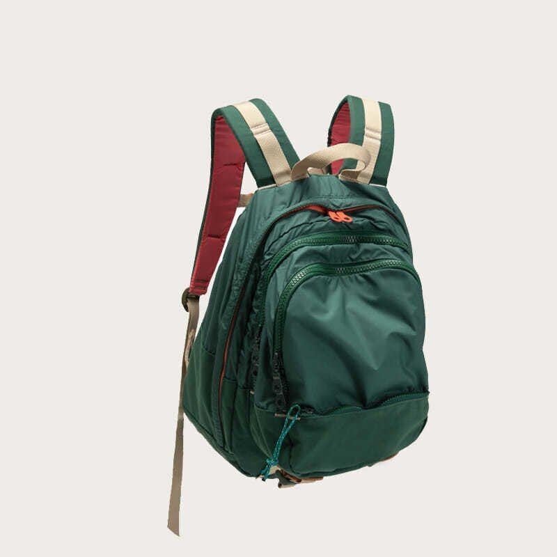 Canvas Traveling Backpack Schoolbag Bag Pack Zipper Polyester Bookbag Gray Green