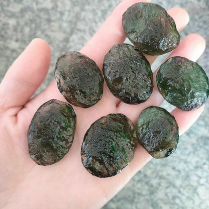 Natural Czech Stone Crystal 6-26g Moldavite Impact Glass Rough Energy Stones