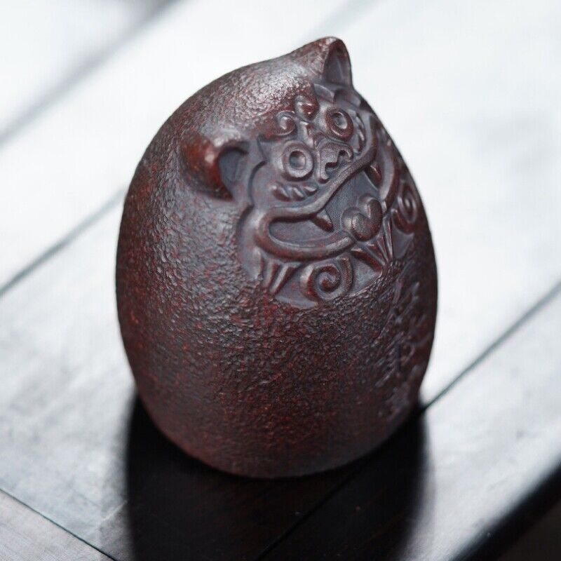 handmade tea pet holder for lid of tea pot lion statue mascot yixing zisha rack