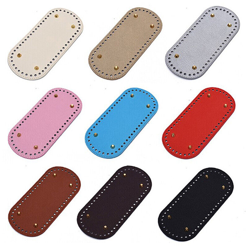 22*10cm Long Bottom for Knitted Bag Leather Bag Base Handmade Bottom With Holes