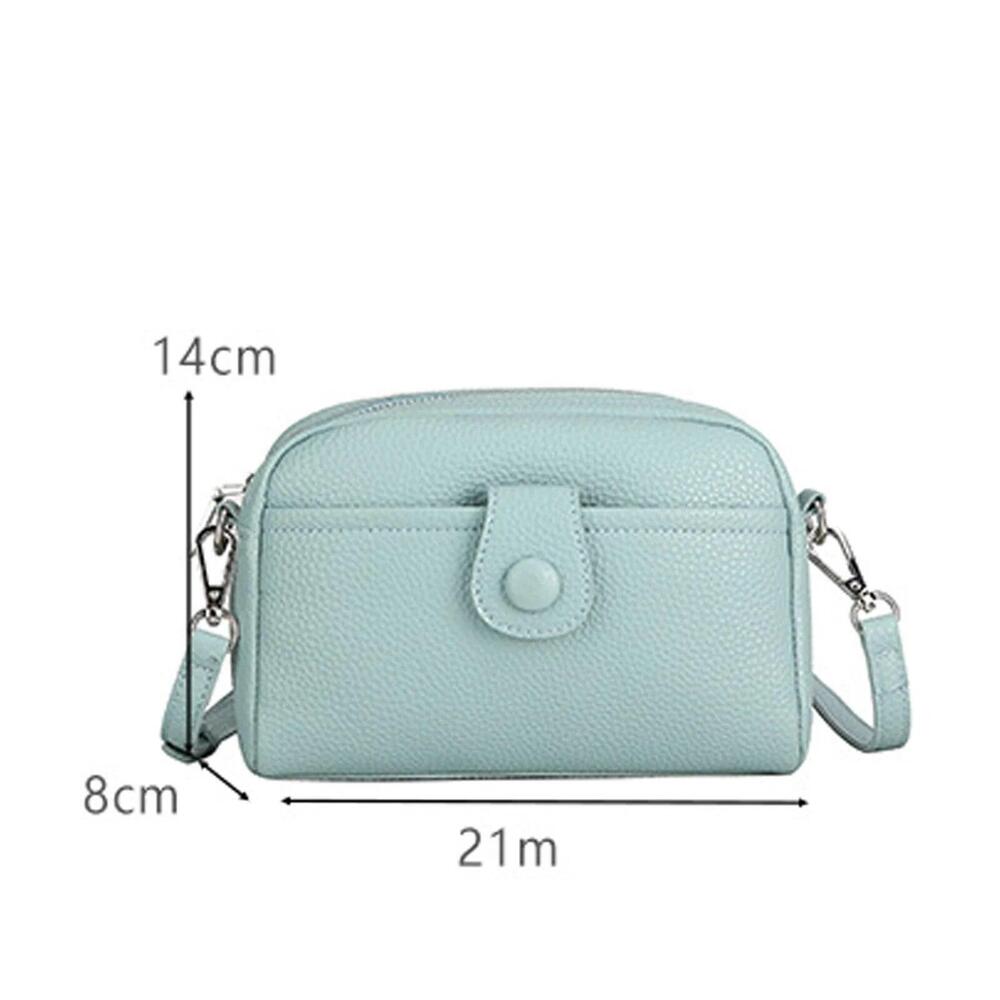 Women's Small Crossbody Bag Genuine Leather Shoulder Handbag Zip
