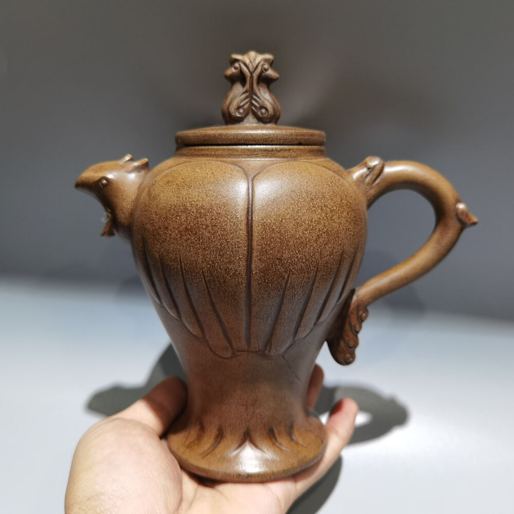 Chinese Yixing Zisha Clay Handmade Exquisite Teapot 品名：高凤壶 底款：陈鸣远