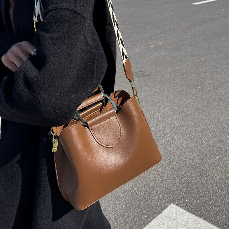 Women's PU Leather Small Crossbody Bags Handle Shoulder Purses and Handbag