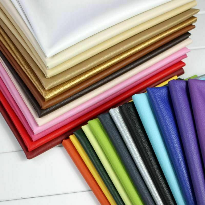 140*50cm PU Faux Leather Fabric Grain Soft Cloth Material DIY Sofa Slipcover Bag
