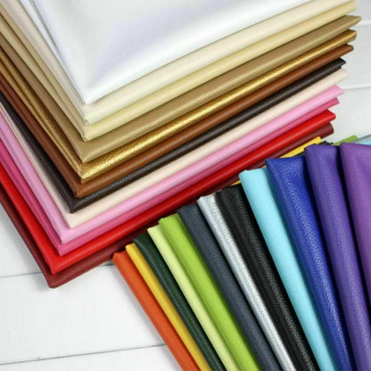 140*50cm PU Faux Leather Fabric Grain Soft Cloth Material DIY Sofa Slipcover Bag