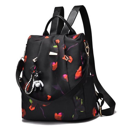 Women's Multicolor Backpack Travel anti-theft Oxford Rucksack Shoulder Bags