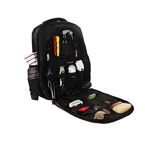 YOMQLJXB Portable Barber Bookbag Hairstylist 1 Count (Pack of 1), black