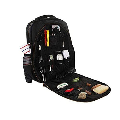 YOMQLJXB Portable Barber Bookbag Hairstylist 1 Count (Pack of 1), black