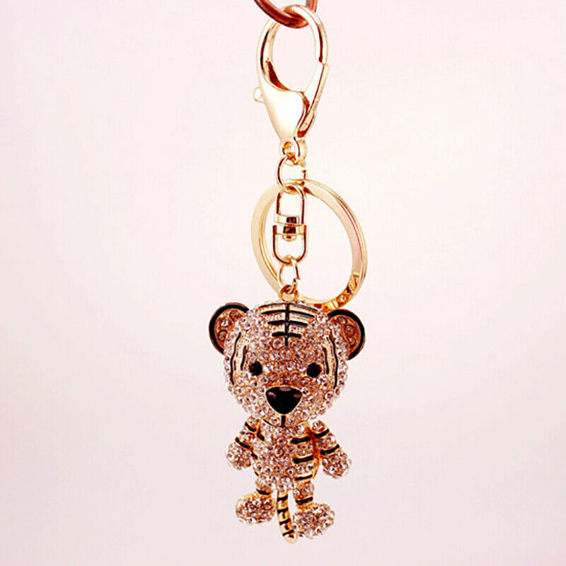 Lovely Tiger Key Ring Car Keychain Bag Charm Purse Pendant Keyring Key Cha-ca