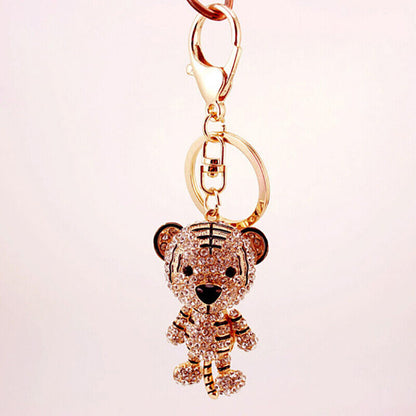 Lovely Tiger Key Ring Car Keychain Bag Charm Purse Pendant Keyring Key Cha-ca