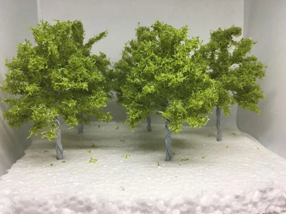 Miniature Tree Model 3-5Pcs Architecture Railway Landscape Scenery Decor 10-15cm