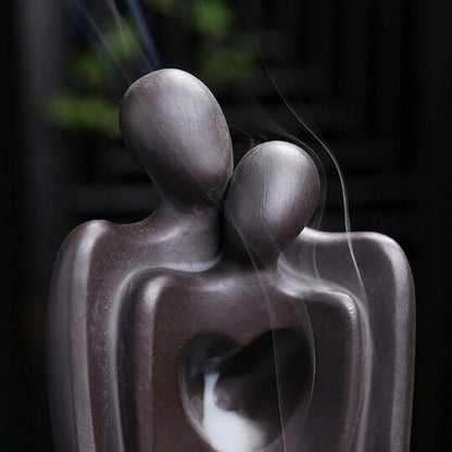 Backflow Incense Burner Couples Incense Base Teahouse Decoration Soul Mate Craft