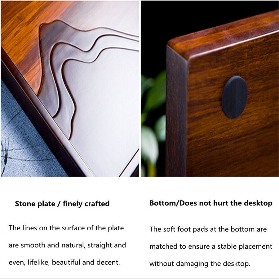 9kg Luxury Heavy Bamboo Tea Tray Chinese Kung Fu Serving Tray Water Drain Tray