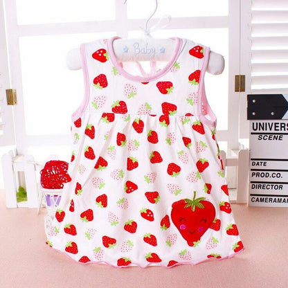 Baby Dress Girls Infantile Cotton Children's Clothes Flower Style Kids Clothing