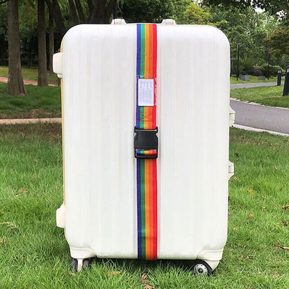 2M Rainbow Password Lock Packing Luggage Bag with Luggage Strap 3 DigiSE