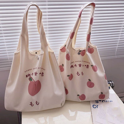 Cute Strawberry Tote Bag Aesthetic Purses Shopping Fashion Women Shoulder Bags