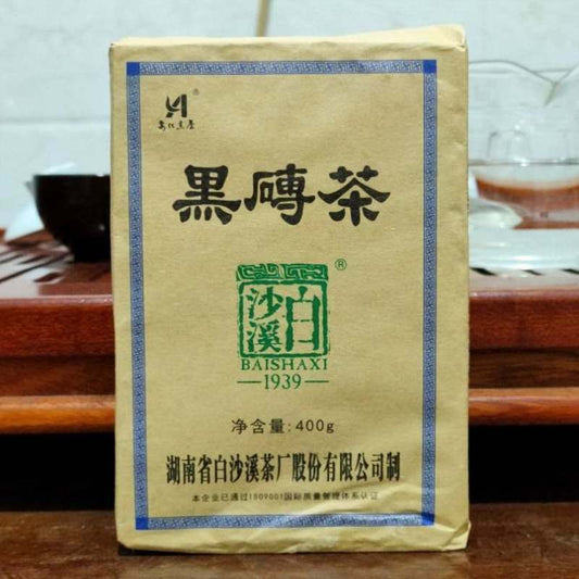 Heizhuan Tea Anhua Baishaxi Slimming Weight Loss Dark Tea 400g Hei Zhuan Tea