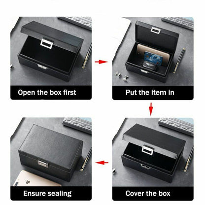 Car Key Anti-Theft Signal Blocker Box Radiation-Proof Storage Hideaway 19x12x9cm
