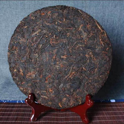 357g Yunnan Old Puerh Tea 2018 Year Ripe Pu-erh Tea Cake Premium Aged Pu'er Tea