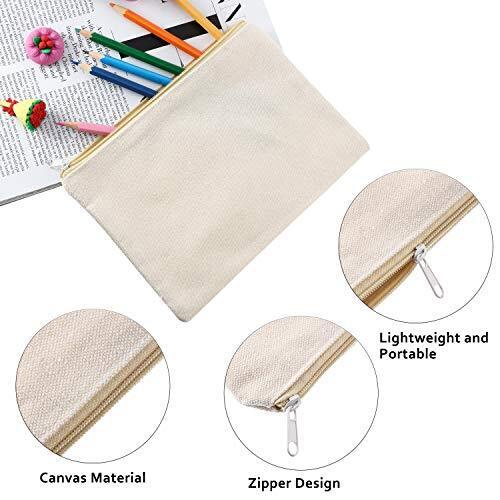 meekoo 16 Pack Multi-Purpose Cosmetics Bag with Large (Pack of 16), Beige