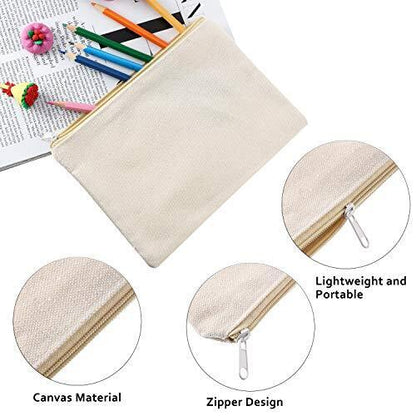 meekoo 16 Pack Multi-Purpose Cosmetics Bag with Large (Pack of 16), Beige