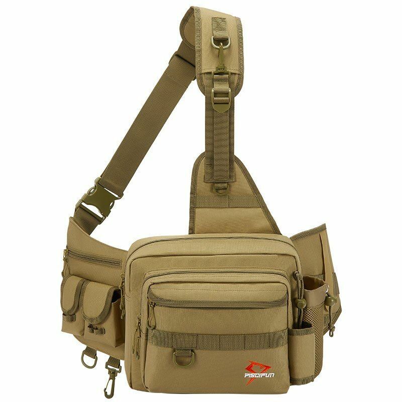 Fishing Bag Multifunctional Tackle Nylon Outdoor Water-resistant Sling Reel Lure