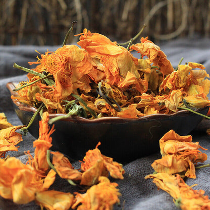 Dry garden nasturtium flower Indian Cres China herbal tea-