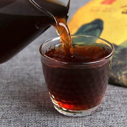 2017 Old Tree Pure Material Ripe Puerh Tea Iceland Golden Bud Shu Puer Tea 357g