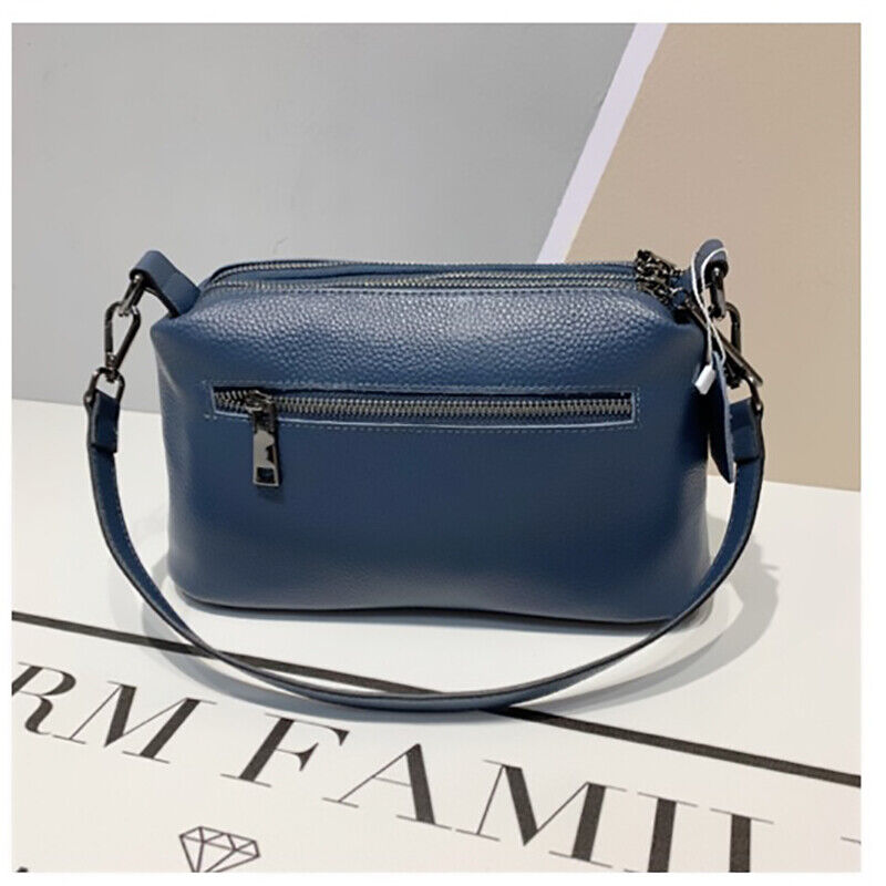 Women Genuine Leather Bag Female Natural Cowhide Shoulder Cross-body Bag