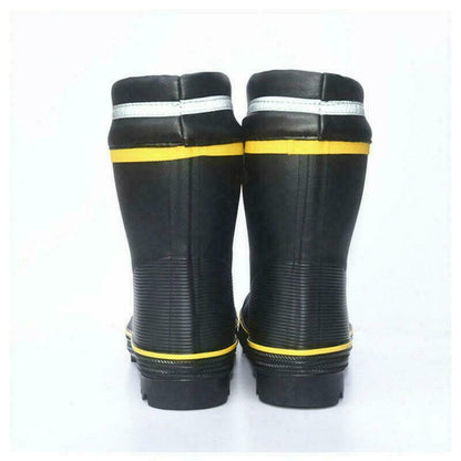 Mens Steel Toe Safety Rain Boots Anti-puncture Waterproof Rubber Work Shoes New