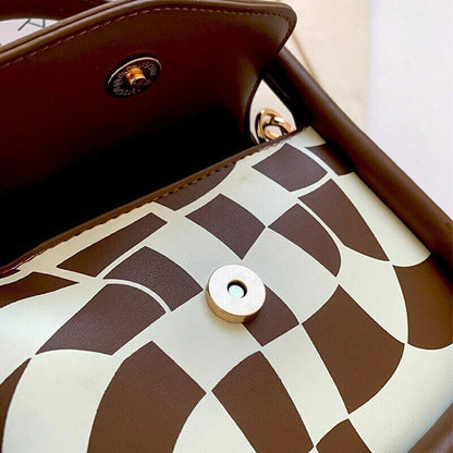 Small Handbag Women PU Leather Shoulder Bags Ladies Casual Twisted Bag