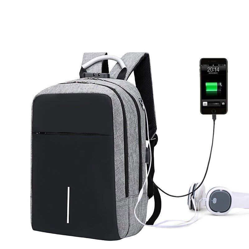 Business Laptop Backpack Bag Laptop 15.6 Inch Charging Schoolbag Oxford Cloth