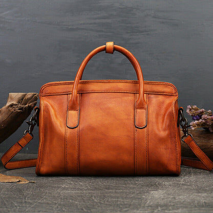 Luxury Women's Bag, Retro Top Cow Leather Handbag Tote Sling Shoulder Bag Hobo