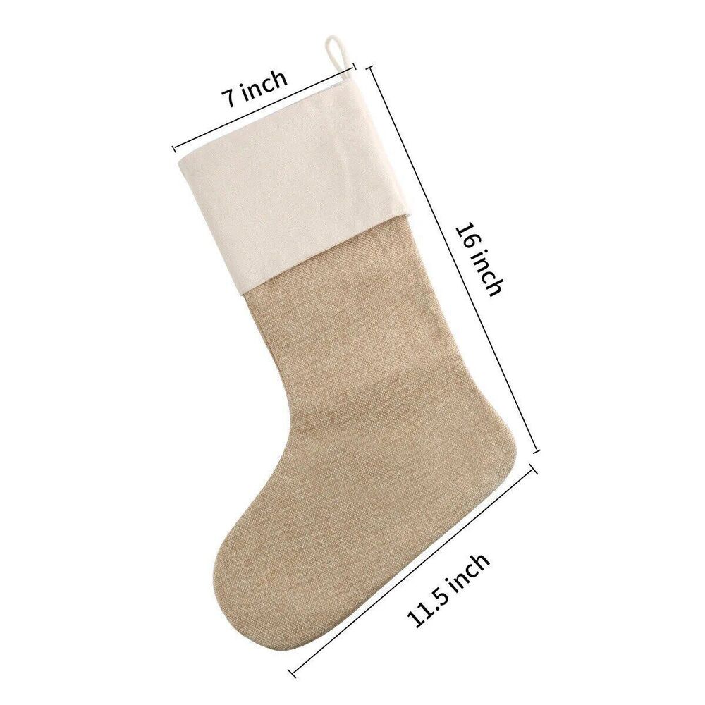 Christmas Stocking Gift Bags Jute Gift Bags Home Party Socks Xmas Christmas Home